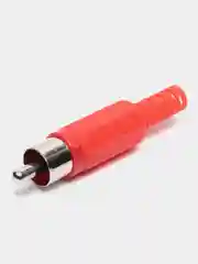 5 штук / 10 штук Разъем RCA штекер тюльпан пластик красный