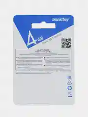 Синий флеш-накопитель 4 Gb SmartBuy LARA