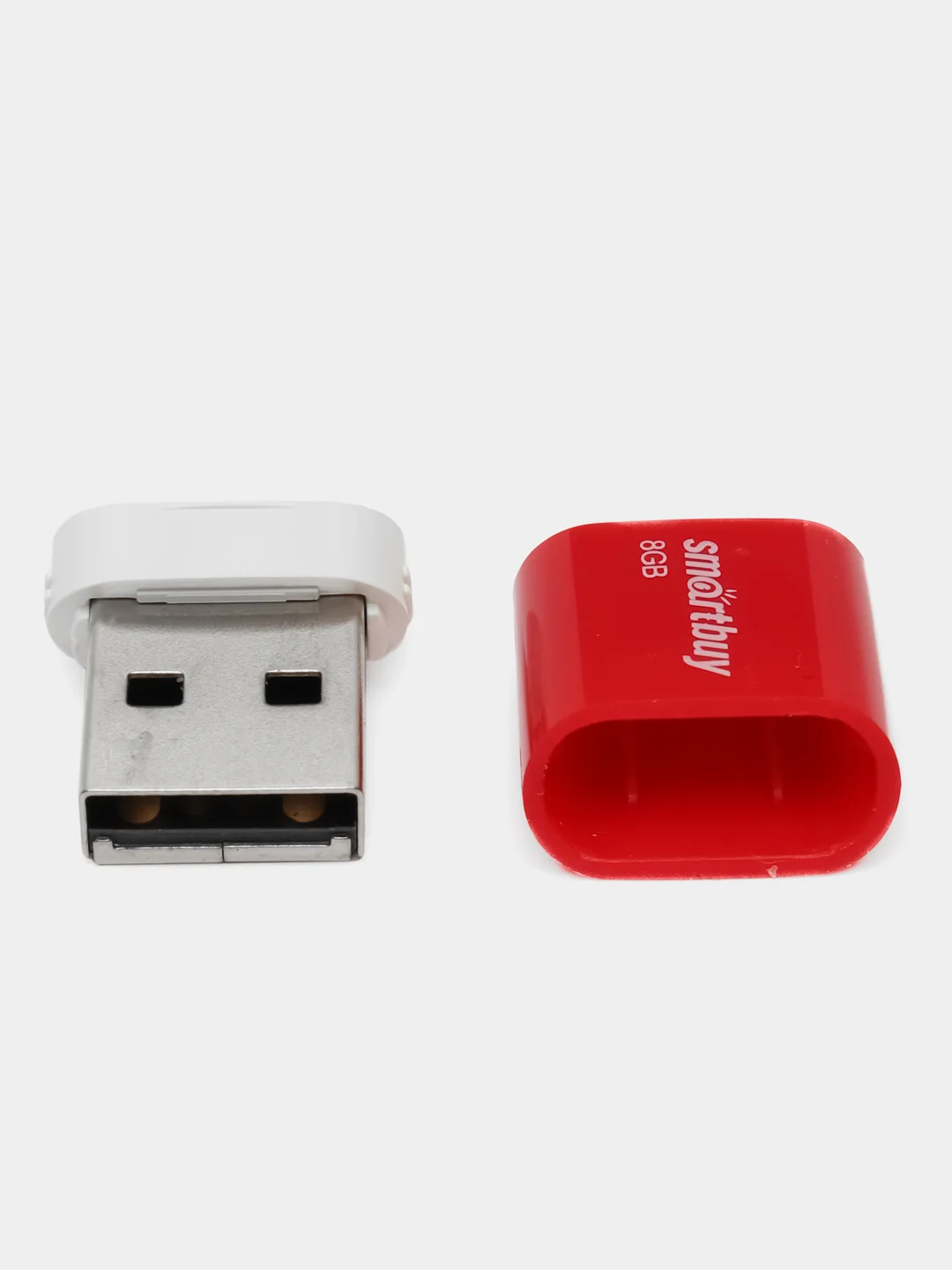 Красный флеш-накопитель USB 2.0 Smartbuy 8GB LARA