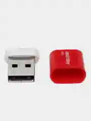 Красный флеш-накопитель USB 2.0 Smartbuy 8GB LARA