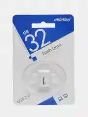 Белый флеш-накопитель USB 2.0 Smartbuy 32GB LARA