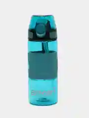 Тёмно-бирюзовый спортивная бутылка для воды,с трубочкой,  550 мл