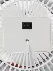 Белый вентилятор настольный бесшумный, USB, на прищепке