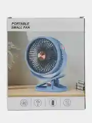 Белый вентилятор настольный бесшумный, USB, на прищепке