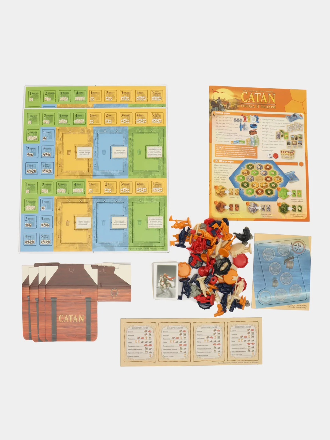Красный дополнение к игре Колонизаторы Catan, мореходы, города и рыцари, купцы и варвары