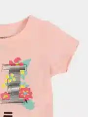 Конфетный комплект детский трикотажный для девочки футболка + бриджи LOVELLA 23022