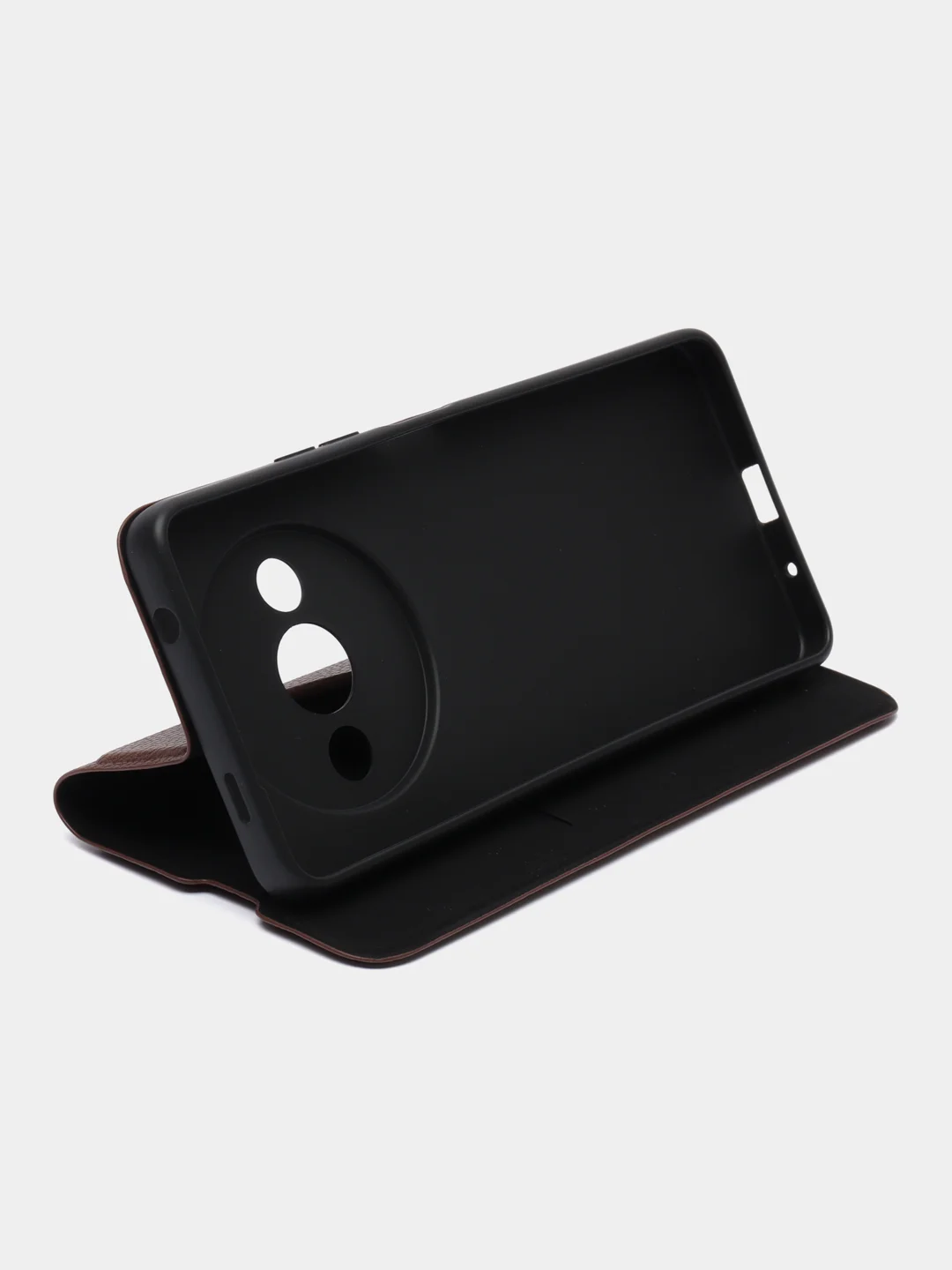 Коричневый чехол-книжка Xiaomi Redmi A3, Редми А3