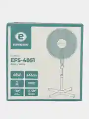 Белый вентилятор напольный Eurostek EFS-4051