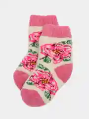 Коралловый носки детские шерстяные, вязанные, унисекс