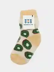 Лимонный носки детские шерстяные, вязанные, унисекс