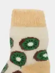Лимонный носки детские шерстяные, вязанные, унисекс