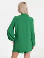 Зеленый костюм женский летний