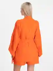 Оранжевый костюм женский летний,костюм рубашка шорты