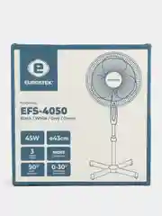 Белый вентилятор напольный Eurostek EFS-4050