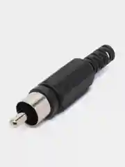 5 штук / 10 штук Разъем RCA штекер тюльпан пластик черный