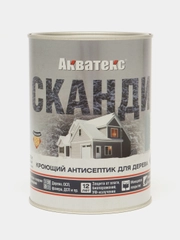 Акватекс Сканди, пропитка по дереву, цвет Северное море, 0,75 л