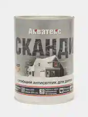 Акватекс Сканди, пропитка по дереву, цвет Северное море, 0,75 л