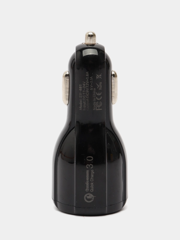 Автомобильное зарядное устройство 2 USB / Зарядка в прикуриватель для телефона