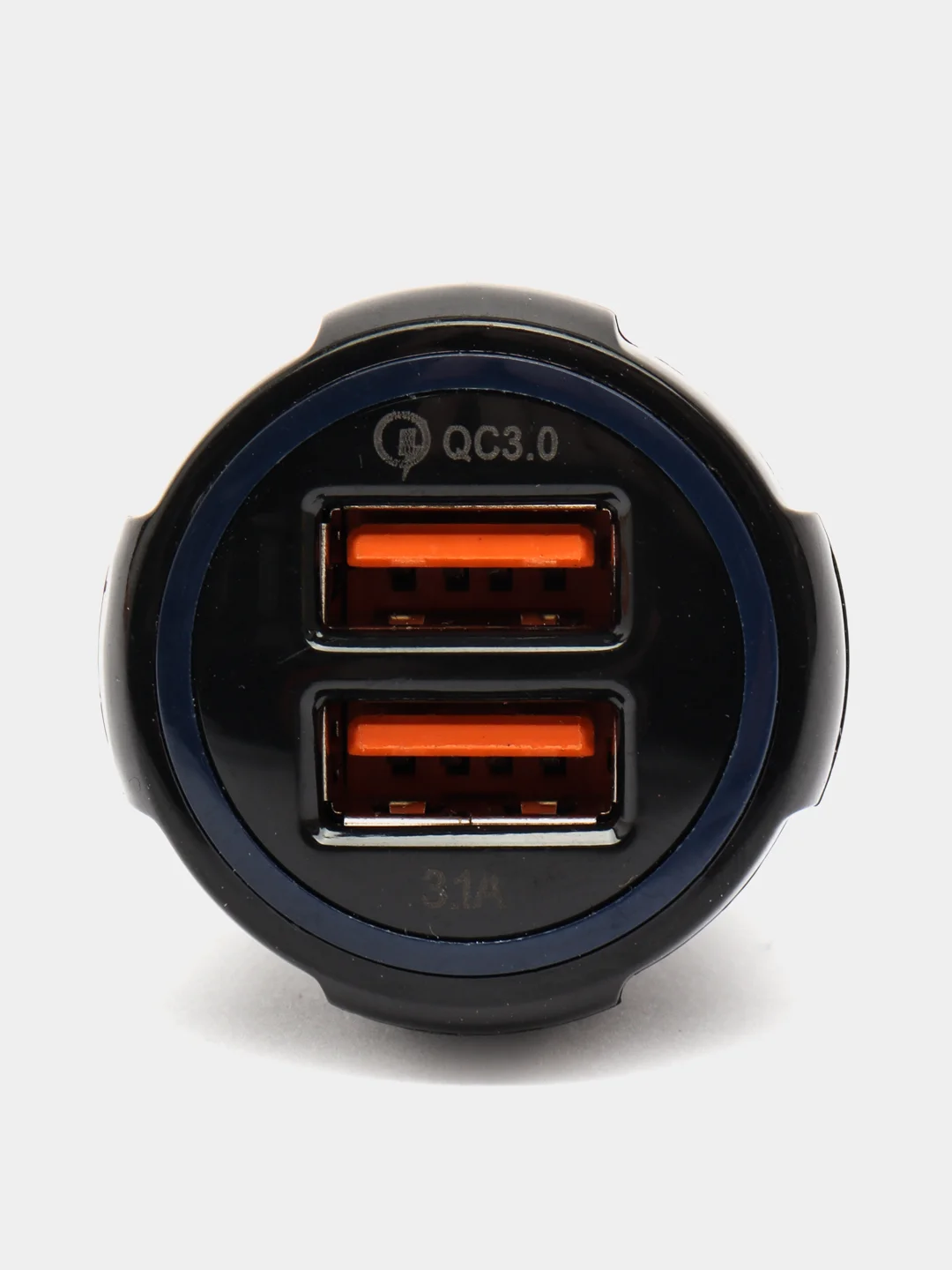 Белый автомобильное зарядное устройство 2 USB / Зарядка в прикуриватель для телефона