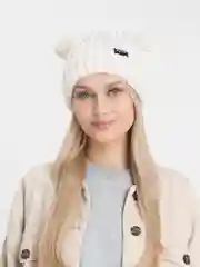 Шапка с кошачьими ушками (бежевый)