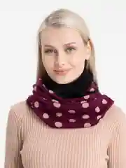 Бордовый шарф-снуд женский на флисе. 2 цвета.