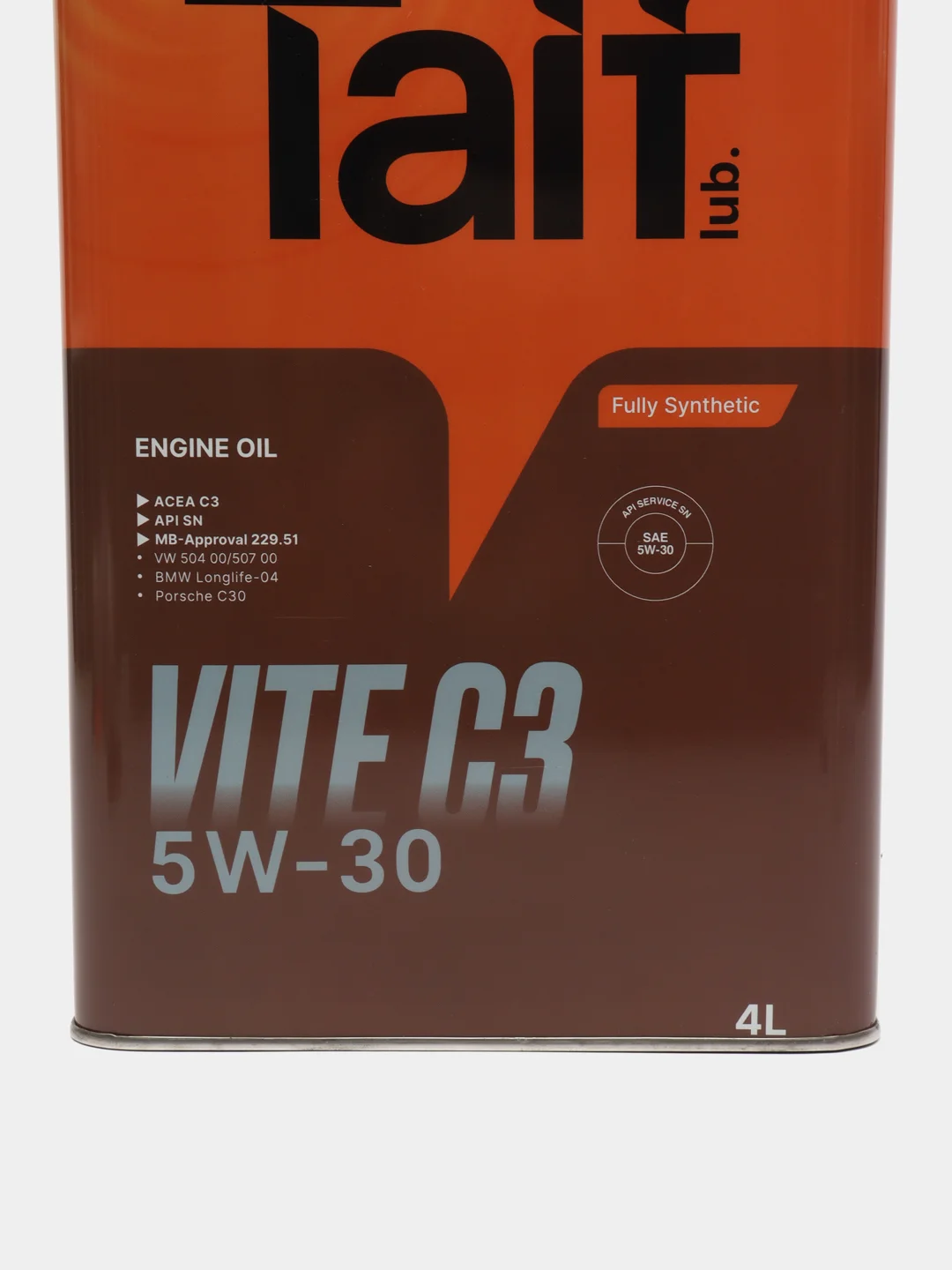 Taif Vite C3 5w-30 sn, масло моторное "Таиф", синтетическое, 4 л