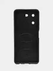Черный чехол Tecno Pova 5 / Техно Пова 5 противоударный, с металлической подставкой кольцом