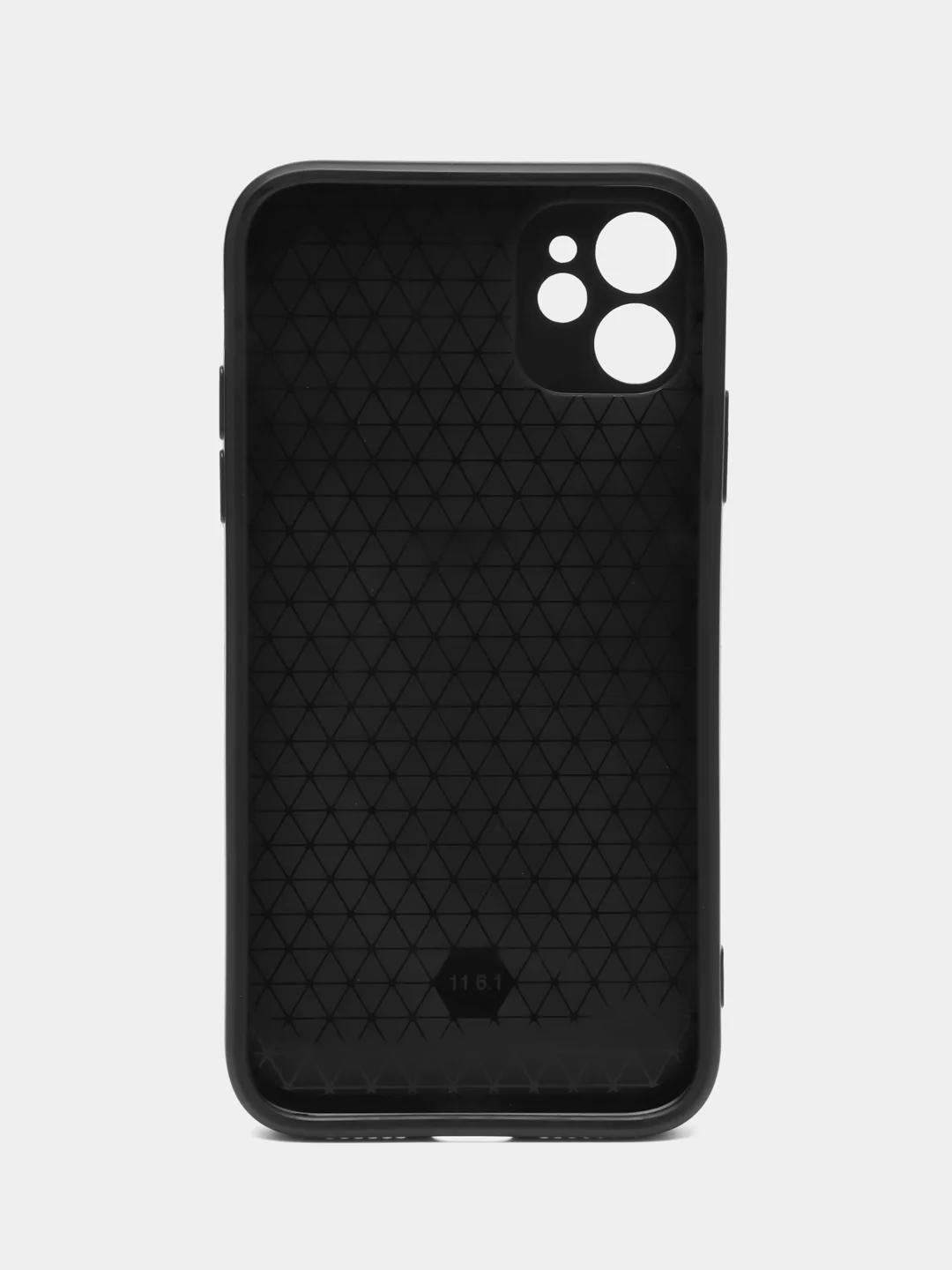 Черный чехол для iPhone 11 / Айфон 11 противоударный, с металлической подставкой кольцом