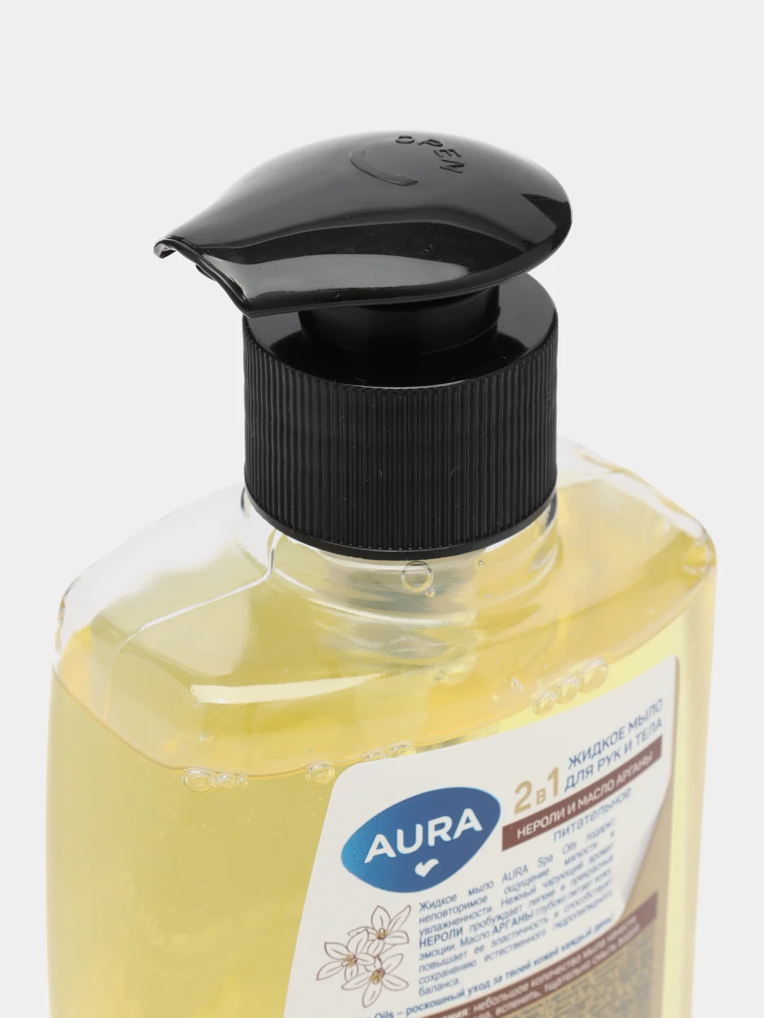 AURA Spa Oils Жидкое мыло 2в1 для рук и тела Нероли и масло арганы 300мл