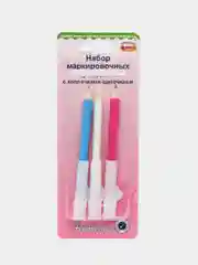 Набор маркировочных карандашей с колпачками-щеточками, 3 шт, Hemline