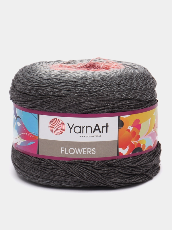 Пряжа YarnArt Flowers 55% хлопок 45% полиакрила 250г 1000 м, 1 моток цвет 279