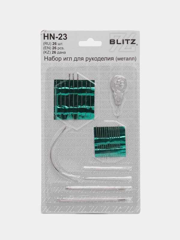 Иглы для шитья ручные "BLITZ" HN-23 для рукоделия в блистере 26 шт