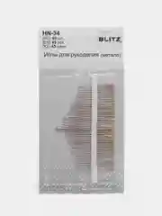 Иглы для шитья ручные "Blitz" HN-34 для рукоделия в блистере 45 шт