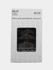 Иглы для шитья ручные "Blitz" HN-35 для рукоделия в блистере 50 шт
