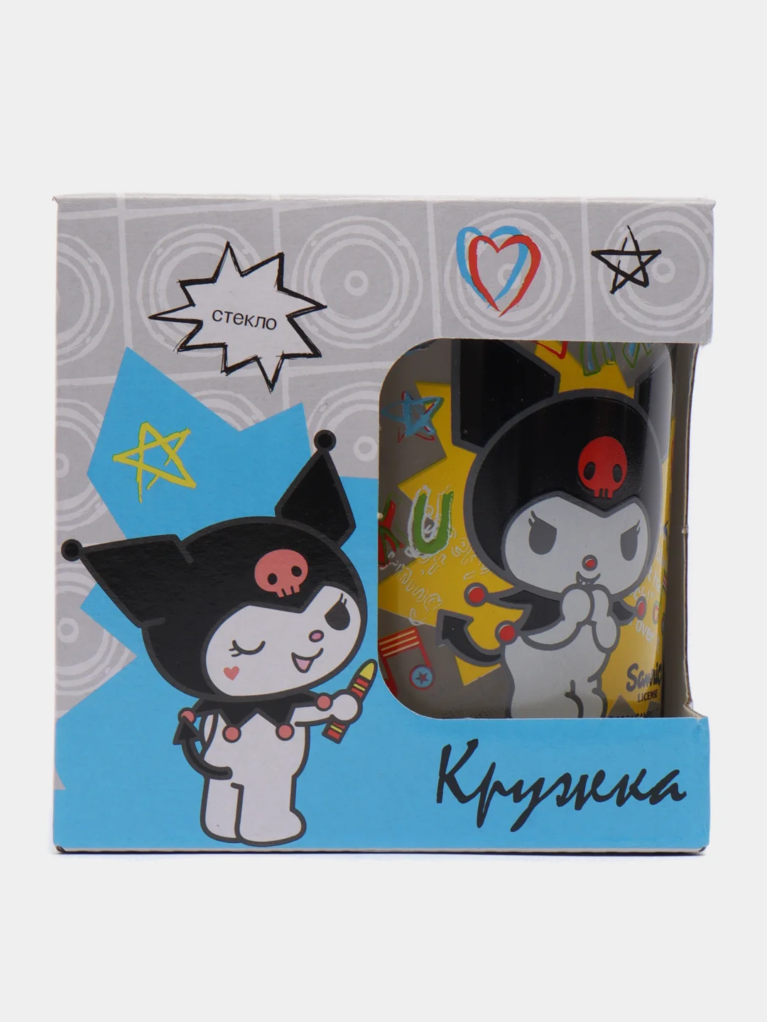 Кружка "Куроми", Граффити (в подарочной упаковке), мал., 230 мл, стекло
