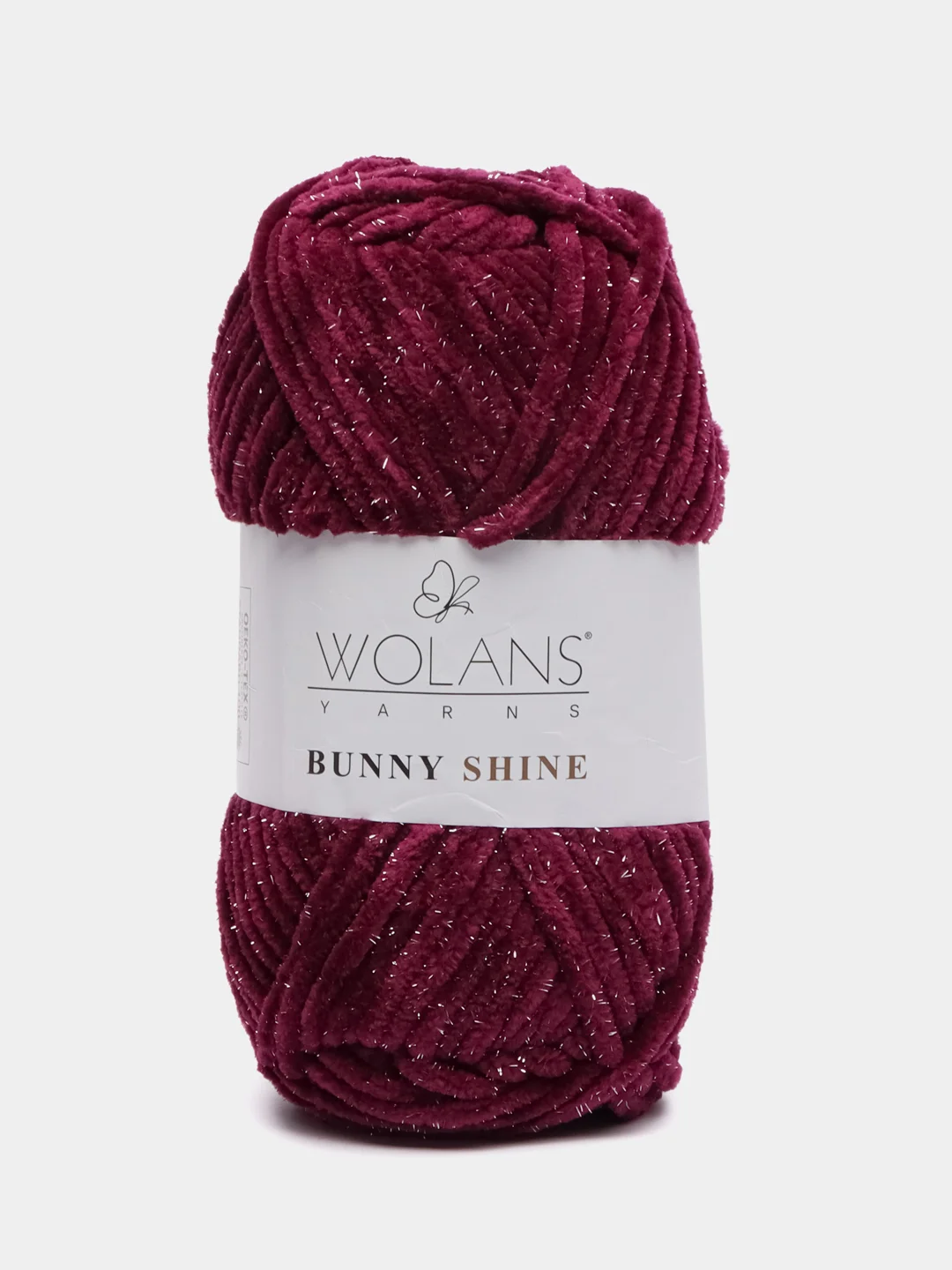 Пряжа плюшевая Wolans Bunny Shine Mix № 19