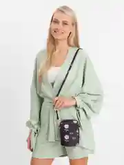 Угольный сумка женская через плечо, кросс боди,маленькая сумка