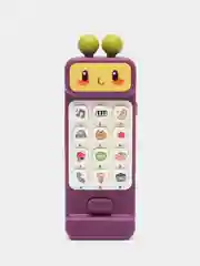 Фиолетовый детский музыкальный телефон прорезыватель, развивающая игрушка