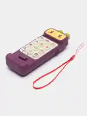 Фиолетовый детский музыкальный телефон прорезыватель, развивающая игрушка