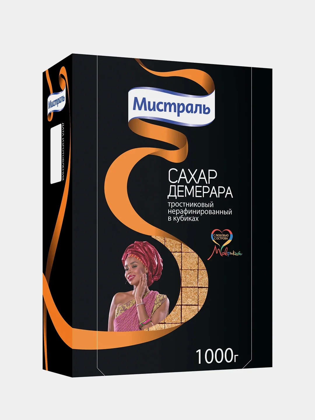 Сахар МИСТРАЛЬ тростниковый нерафинированный Демерара в кубиках