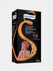 Сахар МИСТРАЛЬ тростниковый нерафинированный Демерара кусковой, 500 г