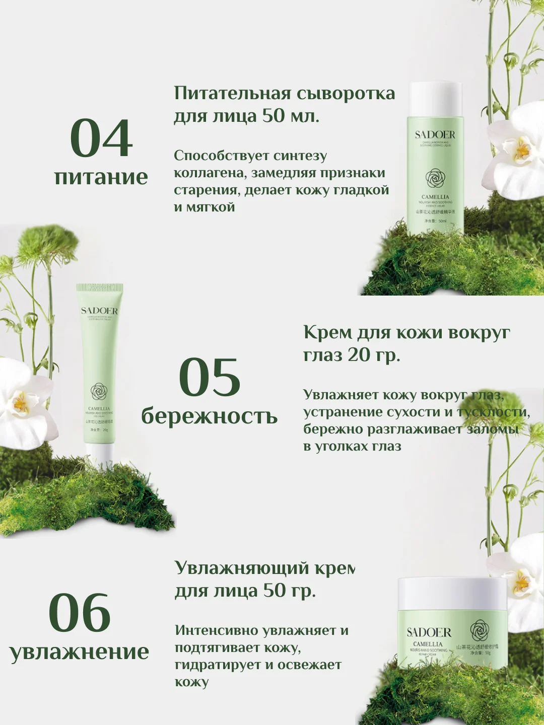 Салатовый подарочный набор уходовой косметики для лица/Beauty Box/ подарочный набор для женщин