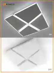 Белый управляемая потолочная светодиодная люстра без пульта Estares Aero 72W ON/OFF ,до 20 кв.м