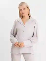 Серый костюм домашний женский,  рубашка, брюки, пижама для девушек