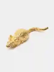 Кошельковый амулет денежная мышка золотая