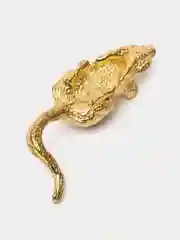 Кошельковый амулет денежная мышка золотая