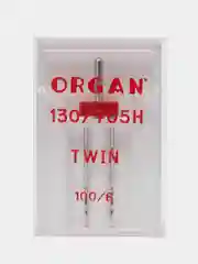 Игла для швейных машин ORGAN Двойная №100/6 в пенале