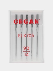 Иглы для распошивальных  машин "ORGAN" ELx705 №90 5 шт. в пенале