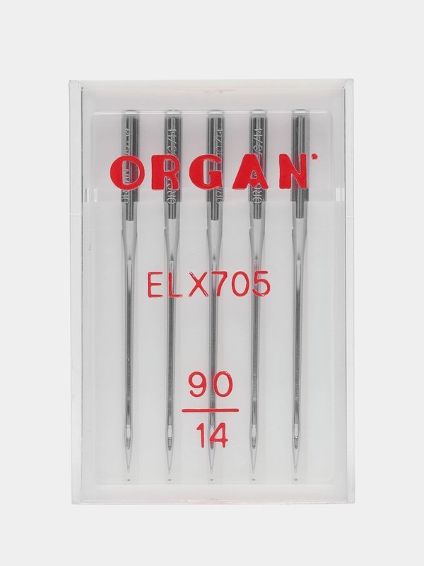 Иглы для распошивальных  машин "ORGAN" ELx705 №90 5 шт. в пенале