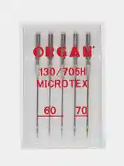 Иглы для швейных машин ORGAN Микротекс №60-70 5 шт. в пенале
